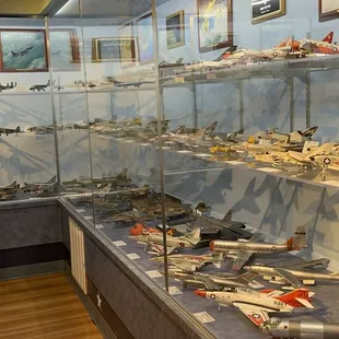 A portion of the huge number of models aboard the ship.