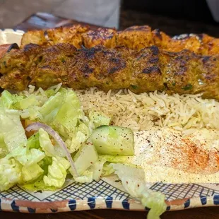 Chicken Tikka kebabs