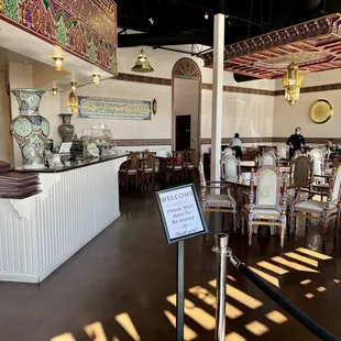 the interior of a restaurant