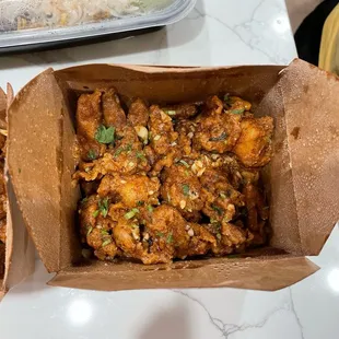 Chicken appetizer included with family pack