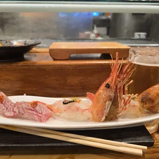 sushi and sashimi, sashimi, sushi, food