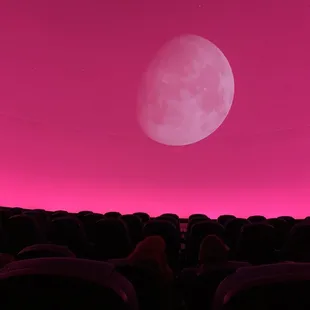 Inside the planetarium