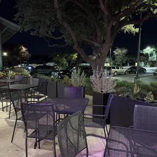 Small but pleasant outdoor seating