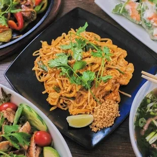 Some of our popular dishes: Pho, Pad Thai, Pepper Steak, Spring roll &amp; Chicken Salads