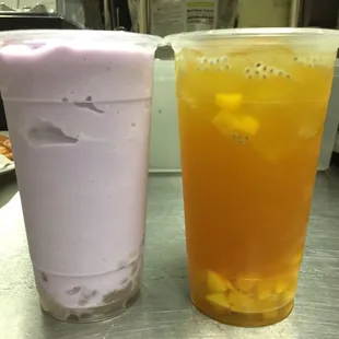Our new Drinks: TARO &amp; PEACHY MANGO