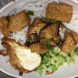Vermicelli with Tofu &amp; Egg
