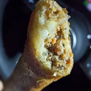 Cross-section of my foot-long pork egg roll