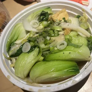 Tofu Stir with Baby Bok-Chow and Naba Cabbage