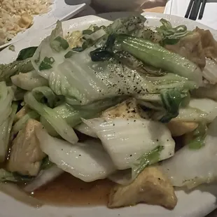 Tofu Stir with Baby Bok-Chow and Naba Cabbage