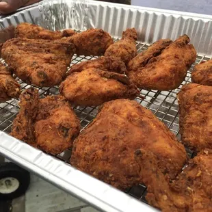 Fried chicken at Old Town Keller Foundation