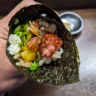 O-toro handroll
