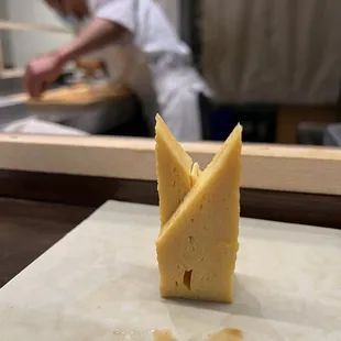 a chef in the background