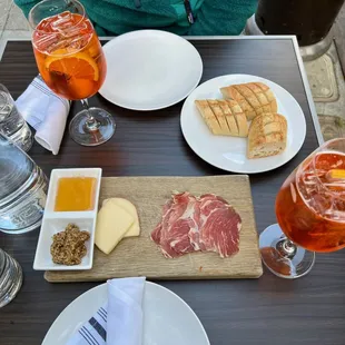 Happy Hour (meet/cheese board &amp; spritzer)