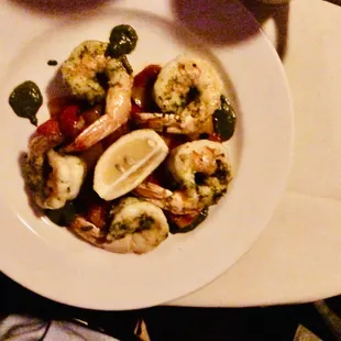 a plate of food on a table