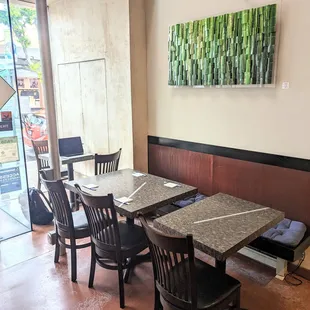 A table near the entrance