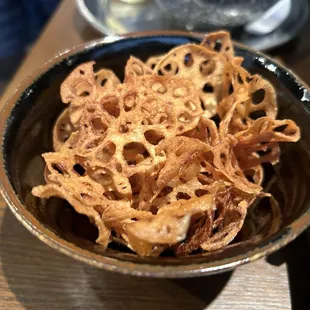 Fried lotus root