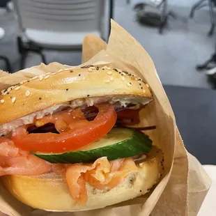 Smoked Salmon Bagel