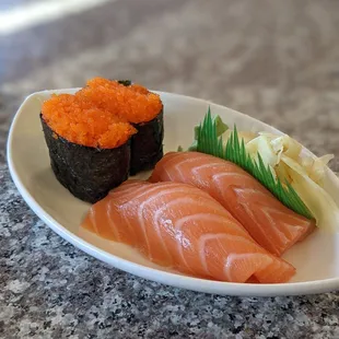 Salmon and masago