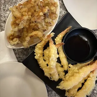 Calamari, Shrimp Tempura Nigiri