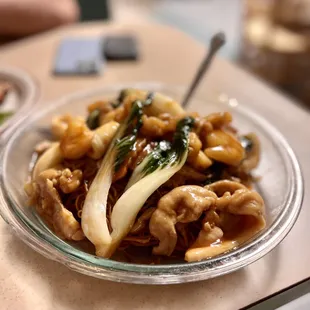 Seafood Medley with Crispy Chow Mien Noodles