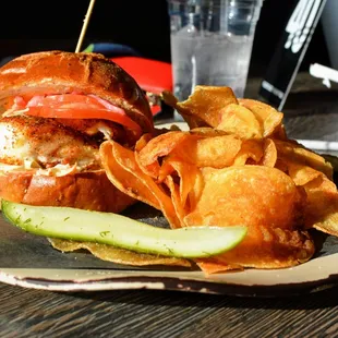 Blackened Grouper Sandwich