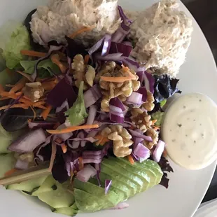 Tuna salad with avocado.