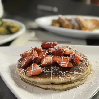Strawberry Nutella Pancakes