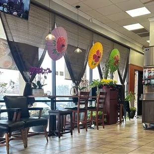 the interior of a restaurant