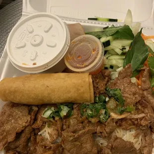 Vermicelli with Grilled Beef Bowl