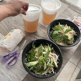 Small $15 portion for chicken pho.