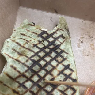 The quesadilla is delicious good flavors