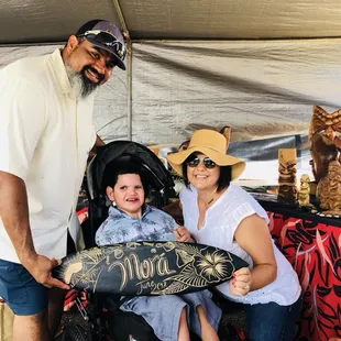 Mora family surfboard