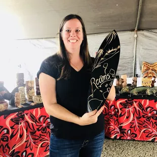 Hand Carved "Reams" Surfboard