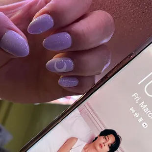 3.24.23 I got my nails done &amp; had them in pastel purple shade.. BORAHAE  and  in dedication to Jimin solo album release