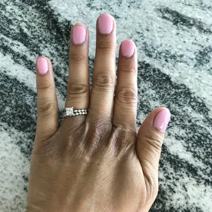 Dip powder manicure by Amy