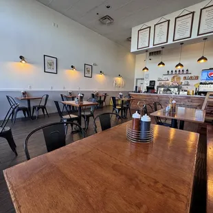 the interior of a restaurant