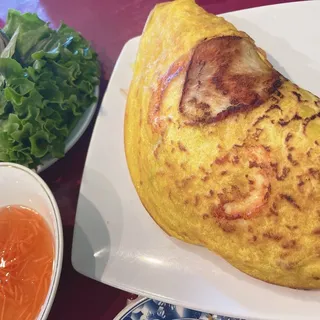 Vietnamese Crepe with Shrimp and Pork