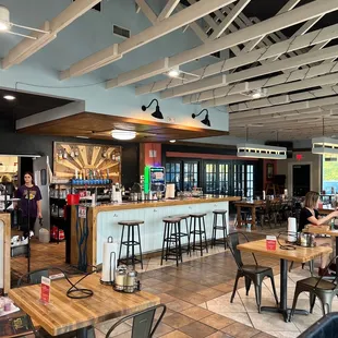 the interior of the restaurant