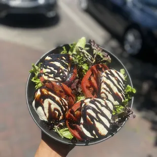 Lunch Caprese Sandwich (no basil, swear it wasn&apos;t mine! Lol)