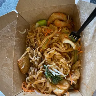 The PAD THAI NOODLES honestly weren&apos;t great in my experience.... The noodles were dry and the shrimp was beyond questionable.