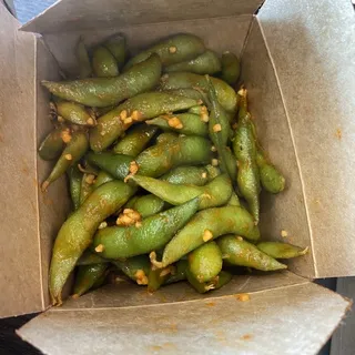 Spicy Garlic Edamame