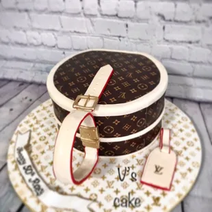 LV drum bag cake