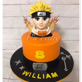 Comic cake, edible figure