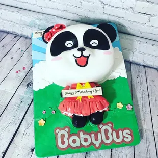 Baby bus cake