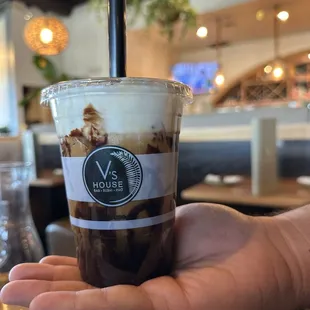 The coffee drink is called Mudslide