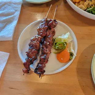 Barbecued Pork Skewers