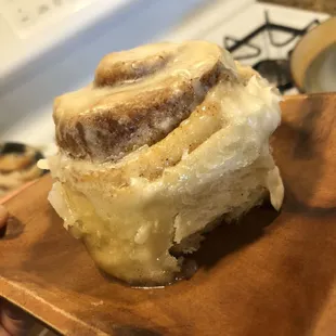 These cinnamon buns are HUGE! You&apos;ll need a glass of milk