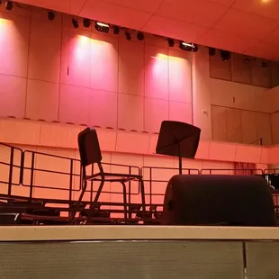 Concert Hall. The back panel opens up for a gorgeous view of the Sandias
