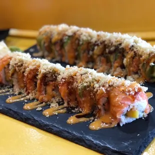 Mango Crunch Roll Special and V Sushi Roll Special