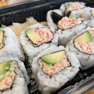 California Roll 9/10.